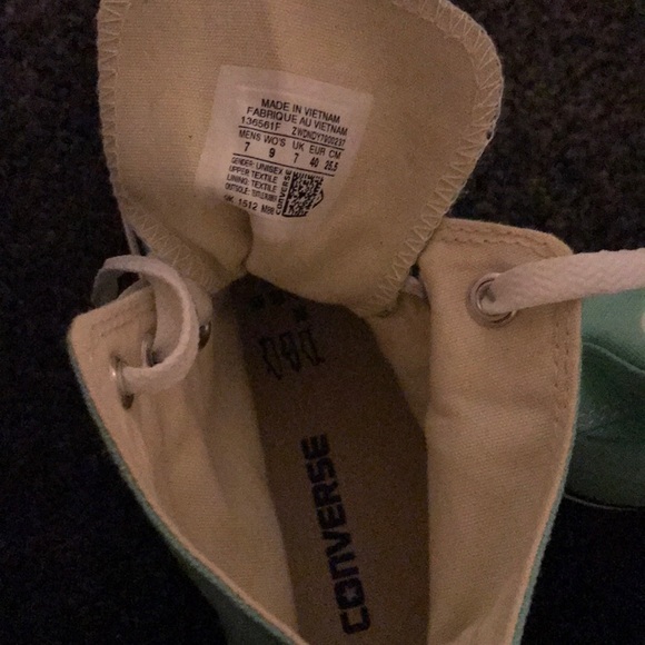 Converse mint green high tops - Picture 3 of 4